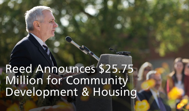 Reed Announces Over $25.75 Million for RI Community Development and Affordable Housing